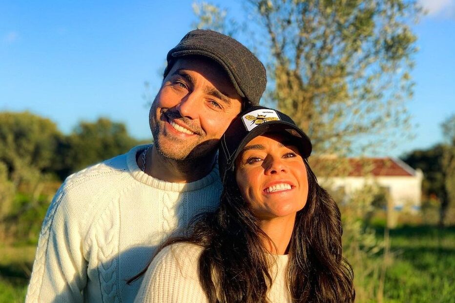 Ricardo Pereira com a mulher, Francisca