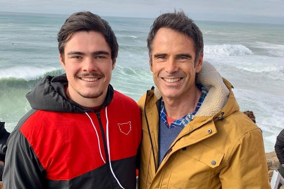 Pedro Lima com o filho João Francisco