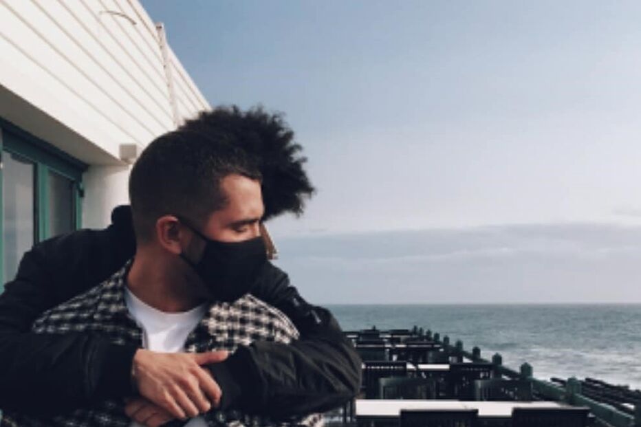 Luís Borges com o namorado Pedro Risueño