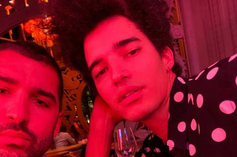 Luís Borges com o namorado Pedro Risueño