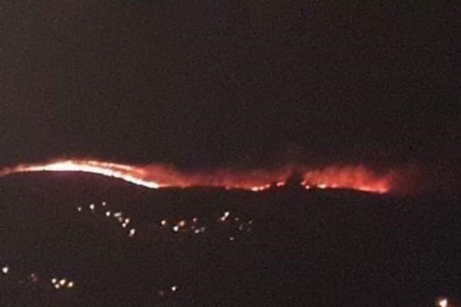 Incêndio florestal em Arouca em noite de temperaturas baixas