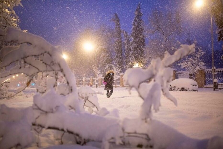 Tempestade de neve paralisa Espanha