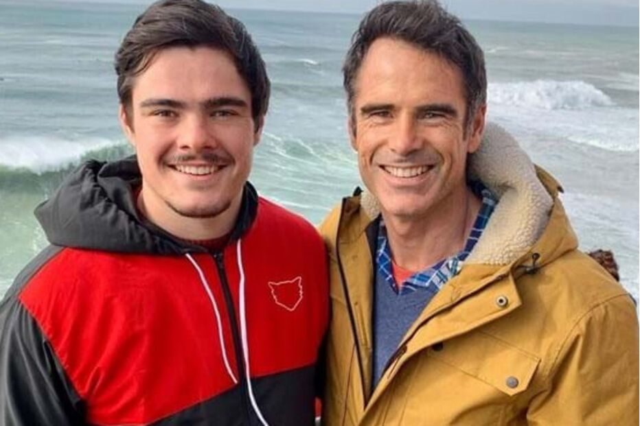 Pedro Lima com o filho João Francisco