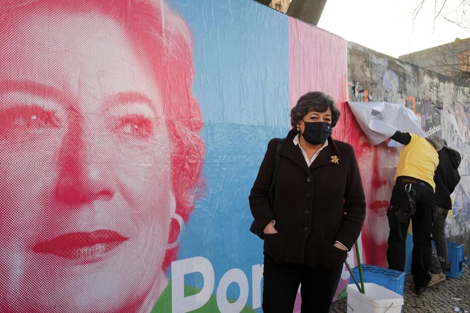 Ana Gomes em campanha em Lisboa