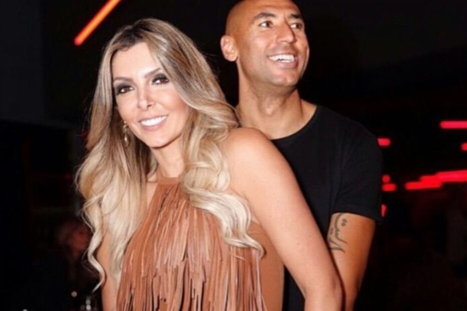 Luisão com a mulher, Brenda Mattar