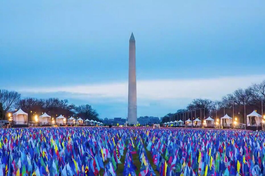 Ruas fechadas, muitos militares e bandeiras. Washington a postos para a tomada de posse de Joe Biden