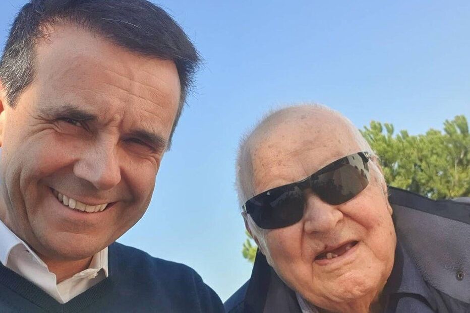 Jorge Gabriel e o pai Albano