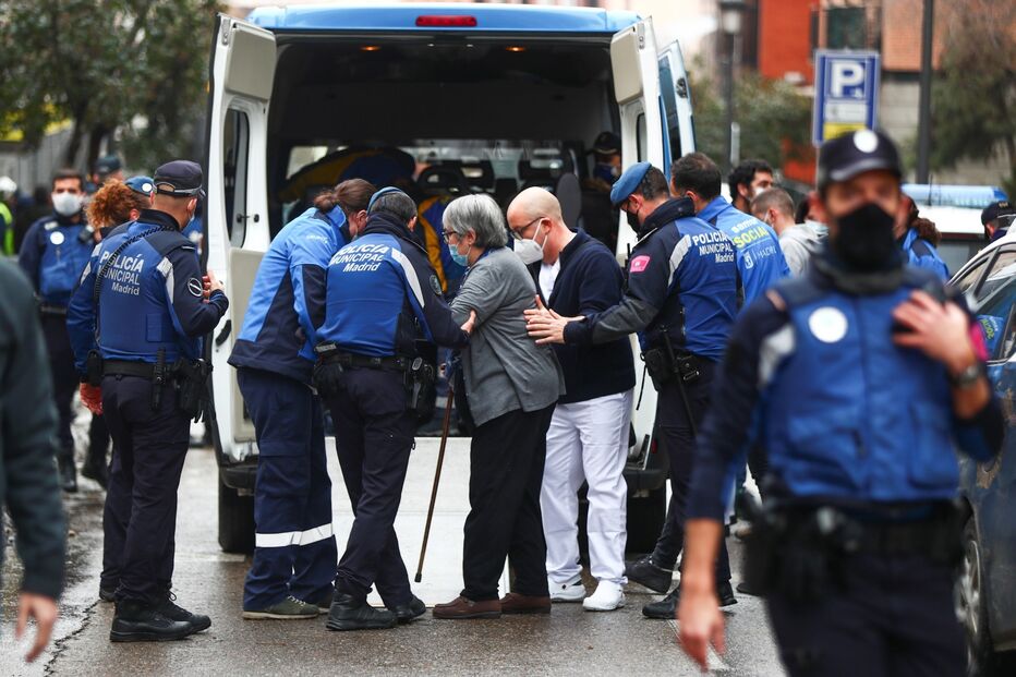 Fuga de gás faz explodir prédio em Madrid