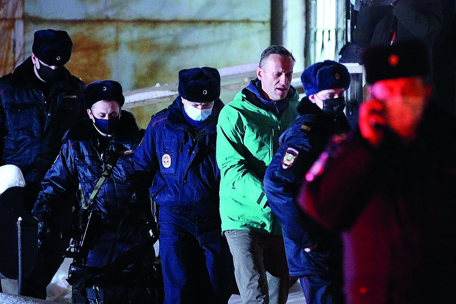 Navalny foi detido no domingo em Moscovo quando chegava da Alemanha 