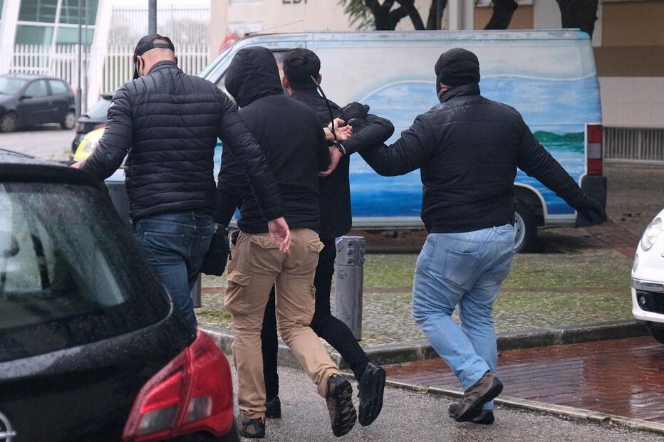 Manifestação durante campanha de André Ventura