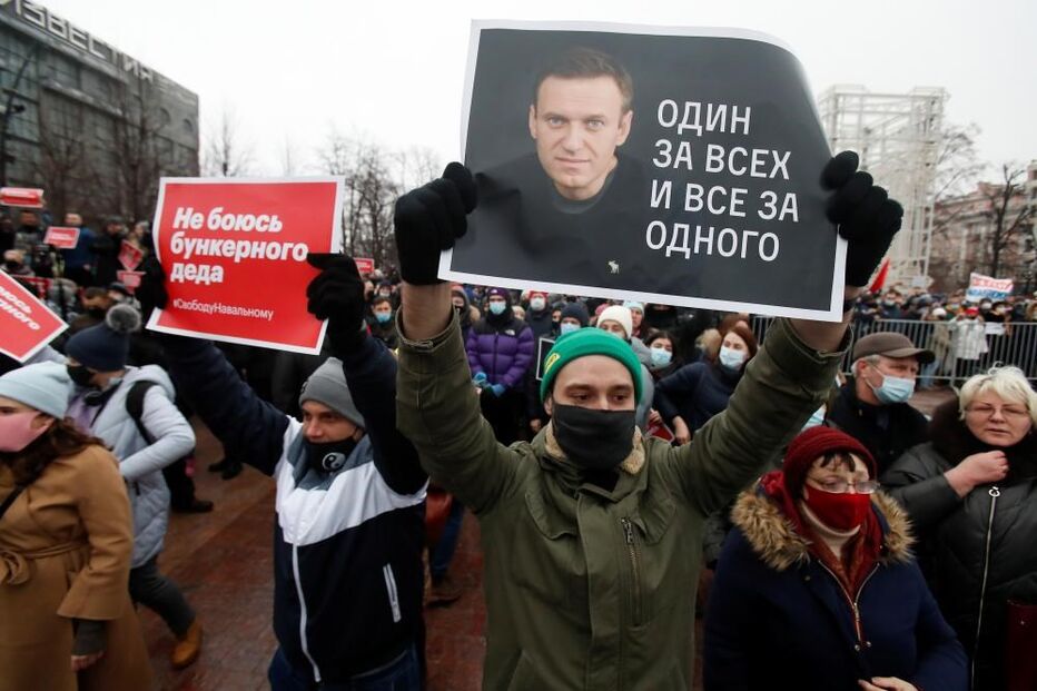 Centenas de detidos em protestos pela libertação de Alexei Navalny em Moscovo