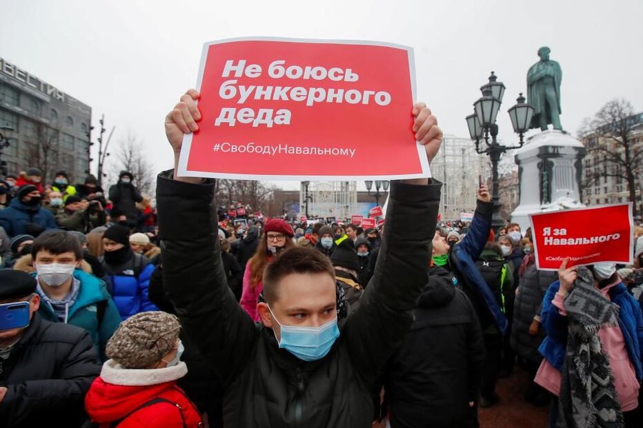 Centenas de detidos em protestos pela libertação de Alexei Navalny em Moscovo