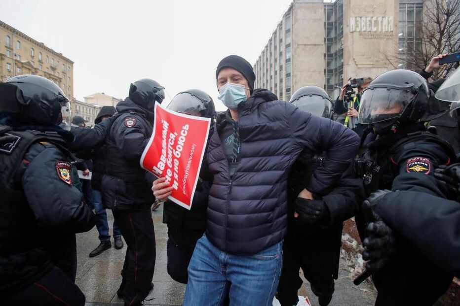 Centenas de detidos em protestos pela libertação de Alexei Navalny em Moscovo