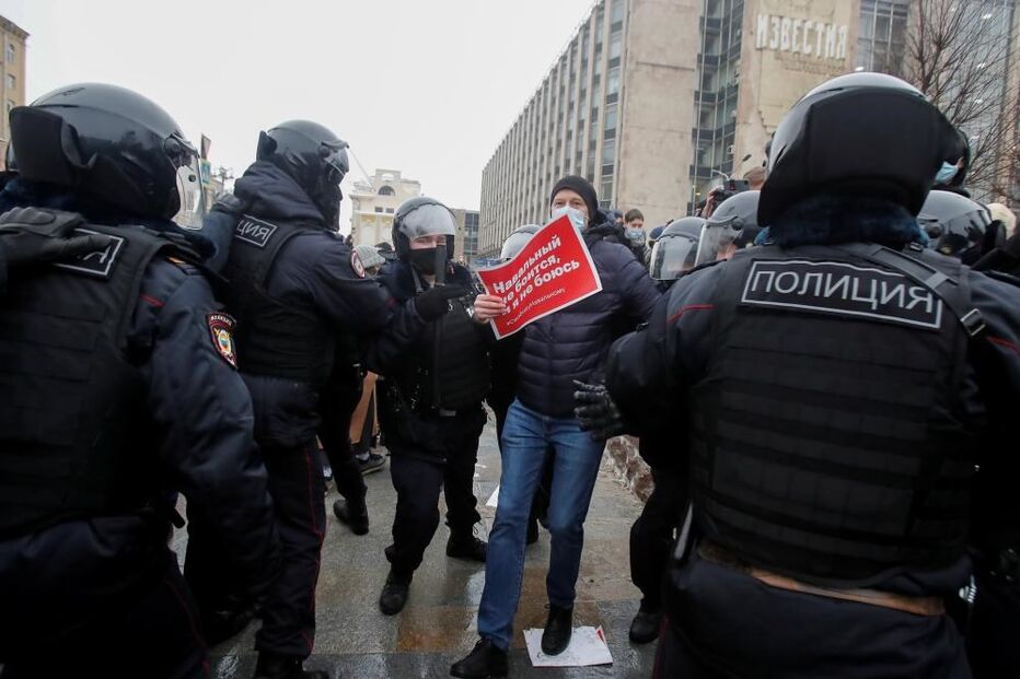 Centenas de detidos em protestos pela libertação de Alexei Navalny em Moscovo