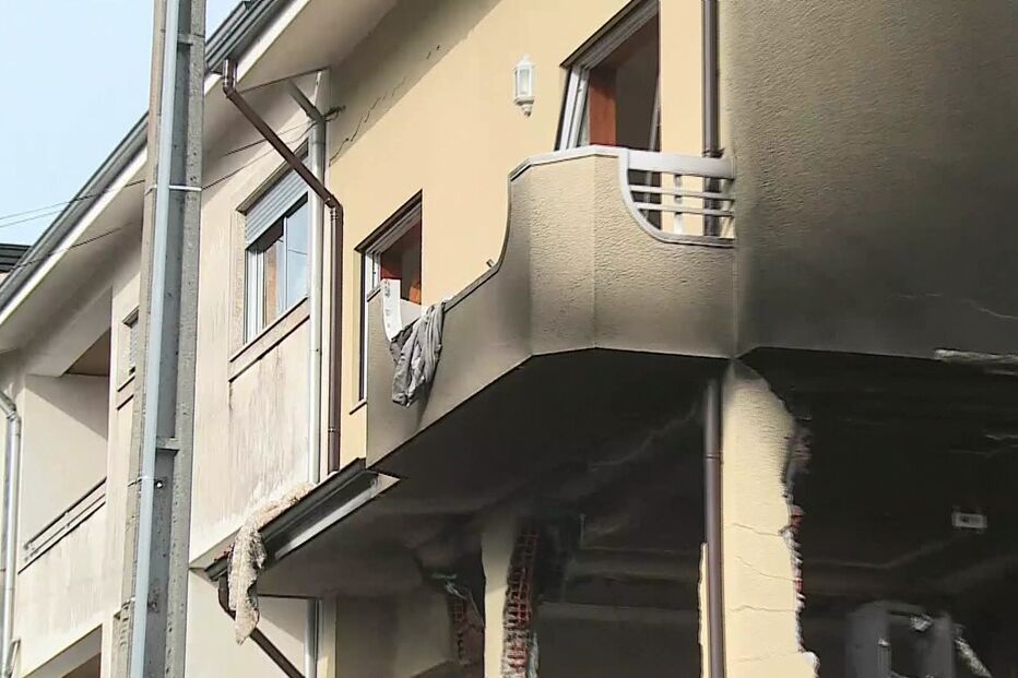 Habitação ficou destruída pela explosão em Valongo