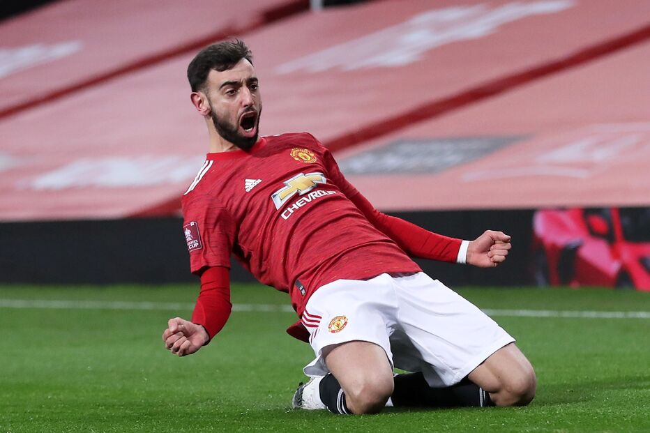 Livre direto de Bruno Fernandes coloca Manchester United na final da Taça de Inglaterra