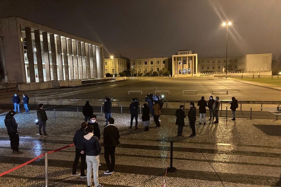 Marcelo Rebelo de Sousa a chegar à sede de campanha 