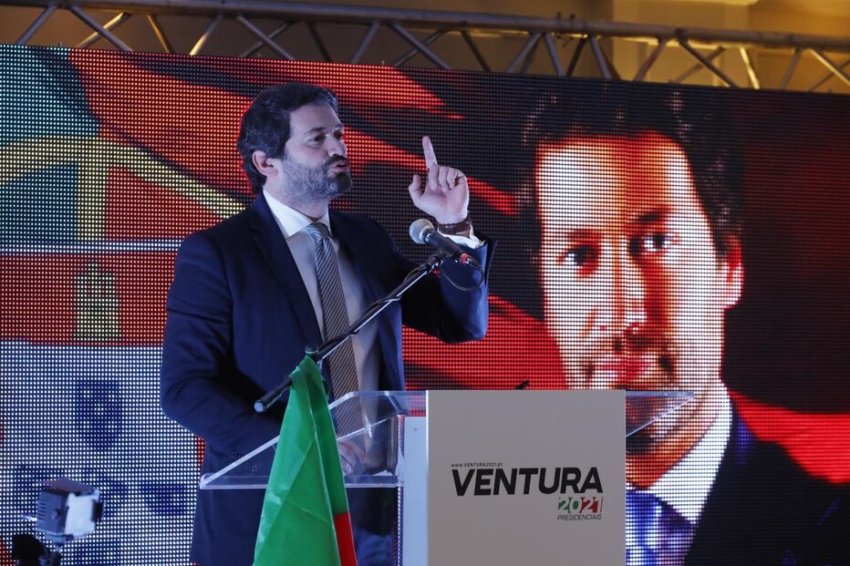 André Ventura na Sede de Campanha 