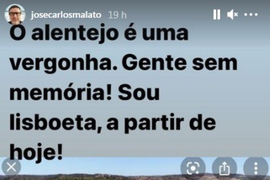 A publicação de José Carlos Malato