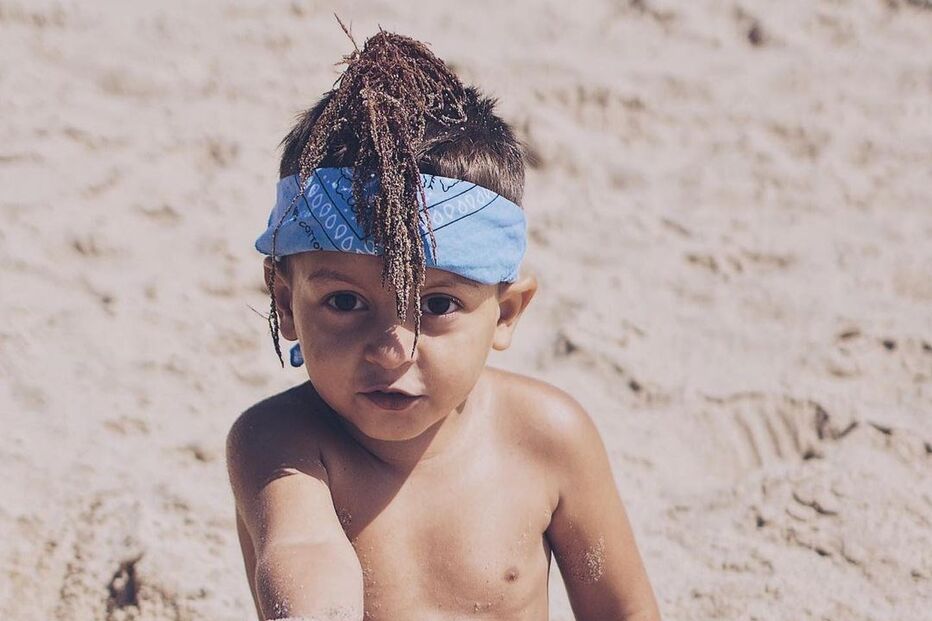 Pedro Barroso com o afilhado Périto