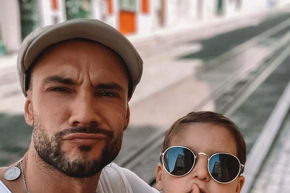 Pedro Barroso com o afilhado Périto