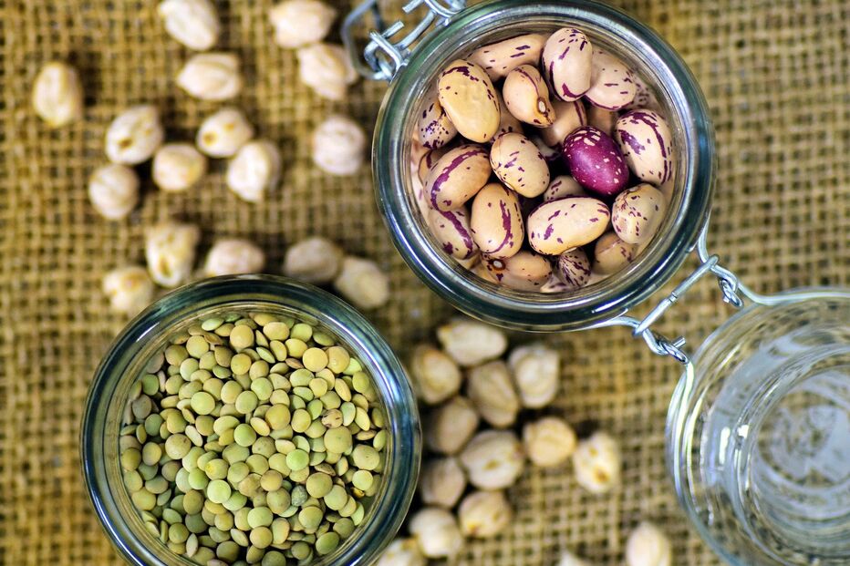 Leguminosas, feijão, lentilhas
