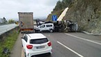 Despiste de camião condiciona trânsito na A25, em Sever do Vouga, durante seis horas