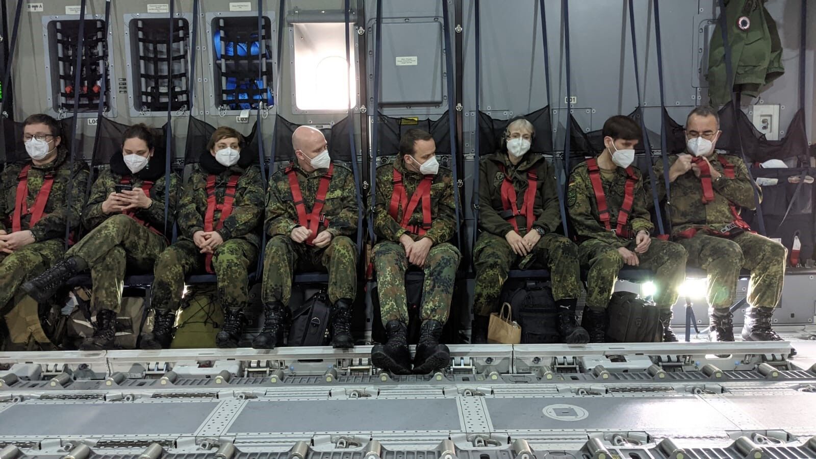 Equipa médica militar alemão que vai prestar auxílio a Portugal no combate à Covid-19