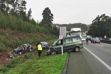 Dois feridos em acidente com pesado na A29 em Esmoriz