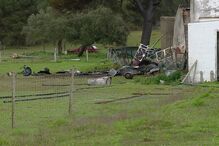 Rasto de destruição deixado pelas explosões