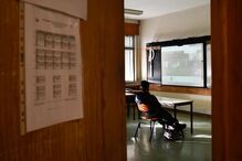 Leandro tem 13 anos e é aluno do oitavo ano no Agrupamento de Escolas de Santa Cruz da Trapa