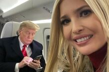 Ivanka Trump com o pai Donald