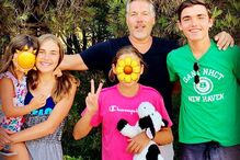 Pedro Miguel Ramos com os filhos