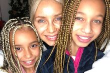 Luciana Abreu com as filhas