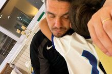 Ruben Vieira e o pequeno Eduardo