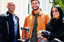 Rita Guerra com o marido André Bergano e o filho Diogo