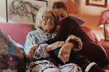 Lídia e a avó Eunice Muñoz