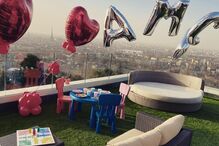 Varanda da mansão de CR7 em Turim, Itália