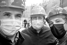 João Patrício e André Manso visitaram as obras na Venda do Pinheiro