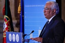 O primeiro-ministro, António Costa, durante o briefing da Reunião do Conselho de Ministros, no Palácio da Ajuda, em Lisboa, 26 de fevereiro de 2021