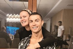 Elma Aveiro e Cristiano Ronaldo
