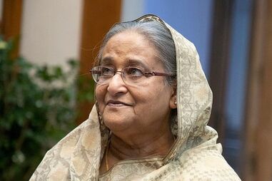 Sheikh Hasina, antiga líder do partido Liga Awami e ex-primeira-ministra do Bangladesh