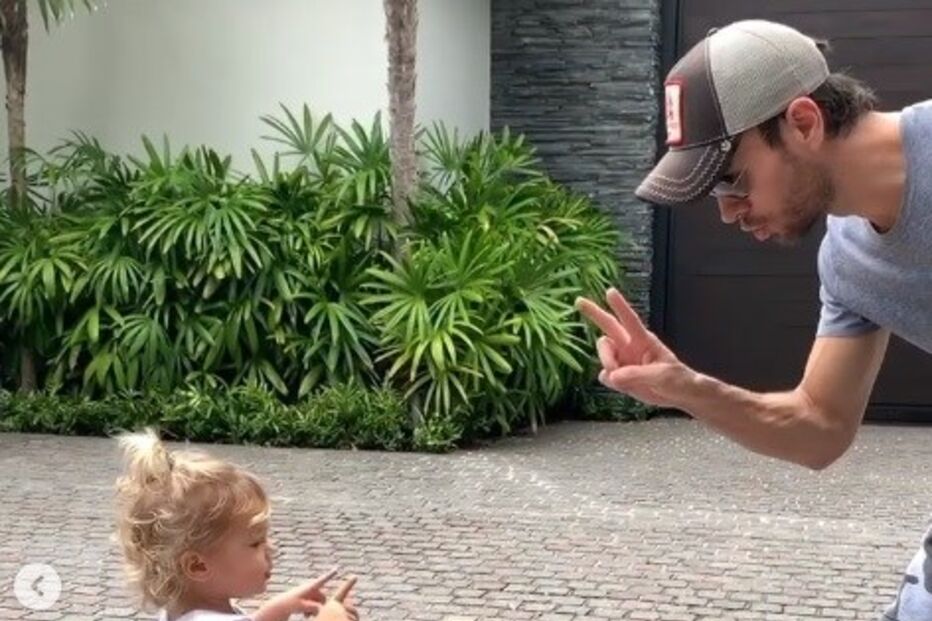 Enrique Iglesias e a filha Lucy