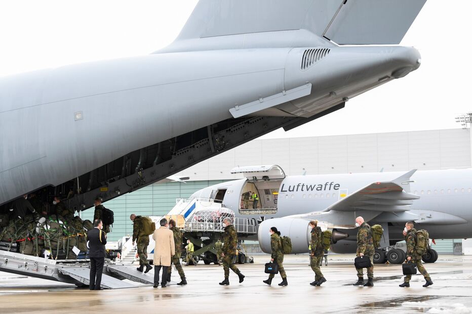 Equipa militar e médica alemã que vai prestar auxílio a Portugal no combate à Covid-19