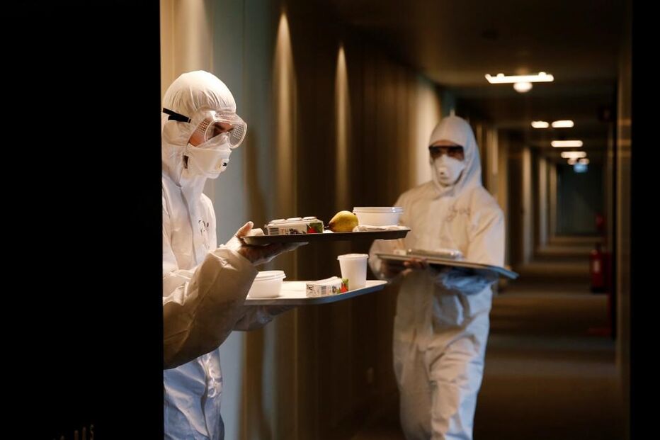 Cidade do futebol transformada em hospital para doentes Covid