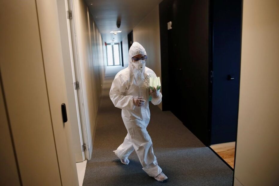 Cidade do futebol transformada em hospital para doentes Covid