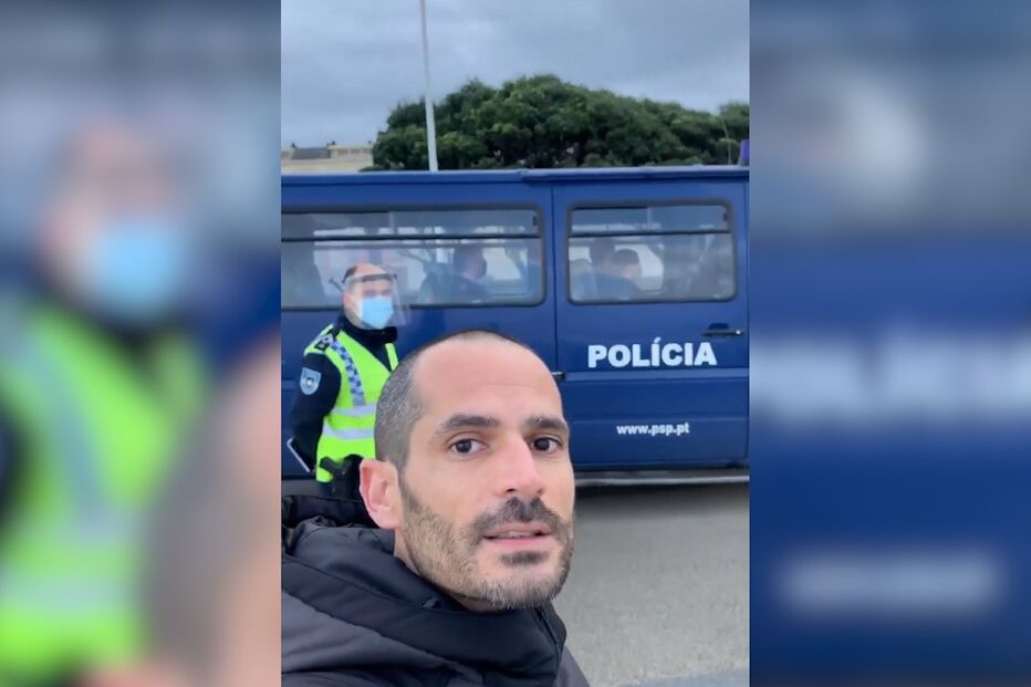 Homem passeia sem máscara e desafia PSP em Vila do Conde