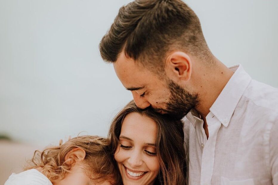 Bruno Fernandes e Ana Pinho com a filha Matilde