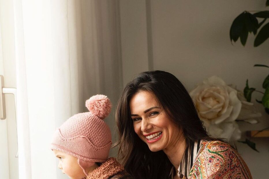 Cláudia Vieira e a filha mais nova Caetana