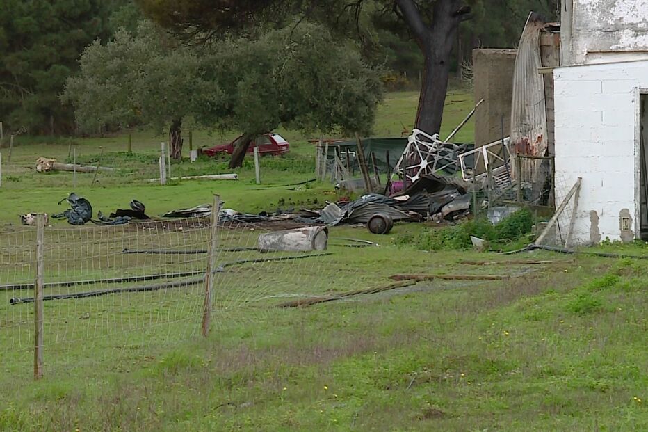Rasto de destruição deixado pelas explosões